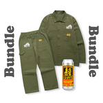 DEYA x Service Works FOH bundle inc FOH Coverall, BOH pants and 500ml can of DEYA Service Please! pale ale