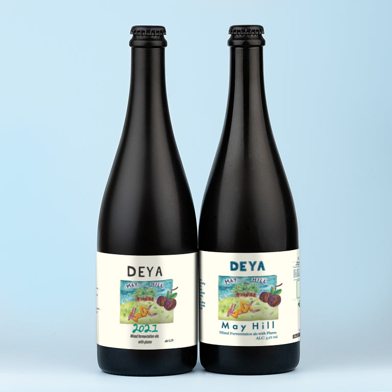 2 X 750ML BOTTLES OF DEYA MAY HILL MIXED FERM ALE WITH PLUMS, 2021 AND 2O23 VINTAGE