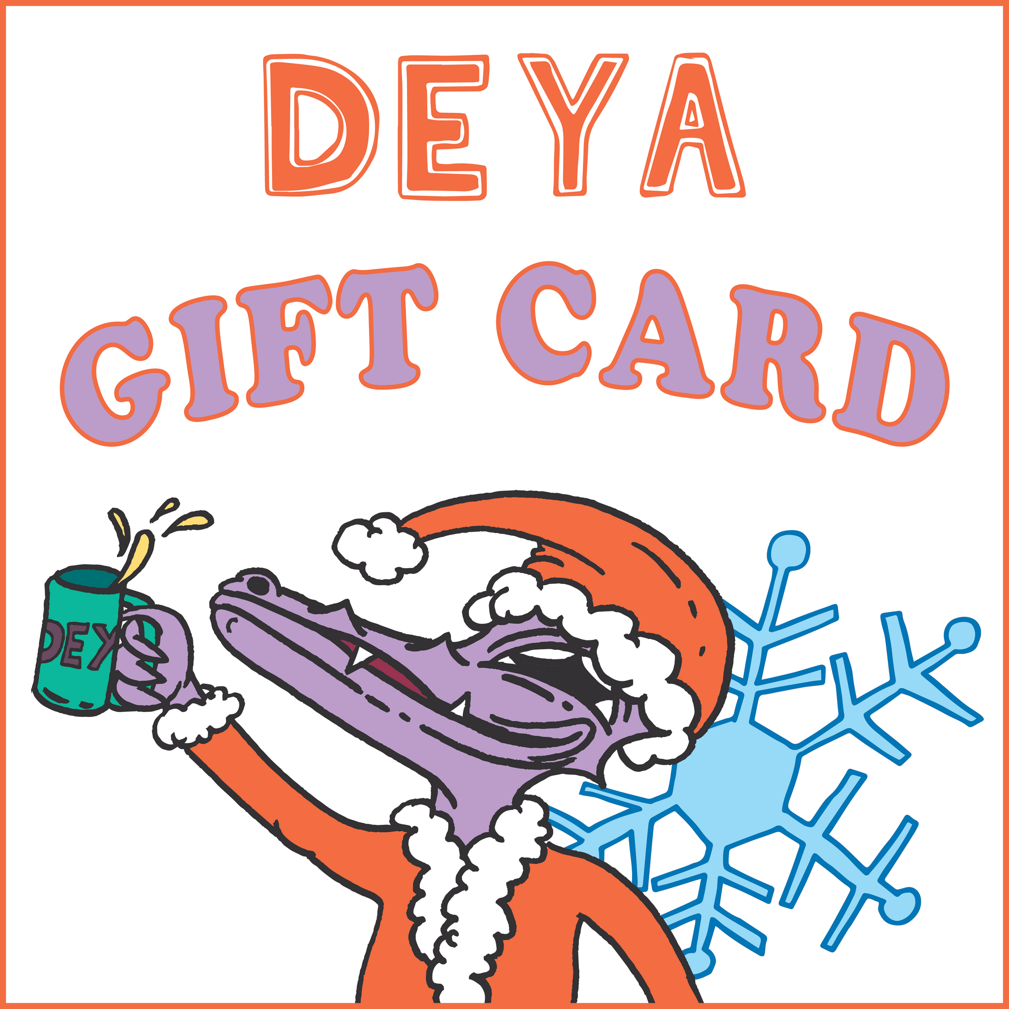 DEYA Christmas Croc Giftcard