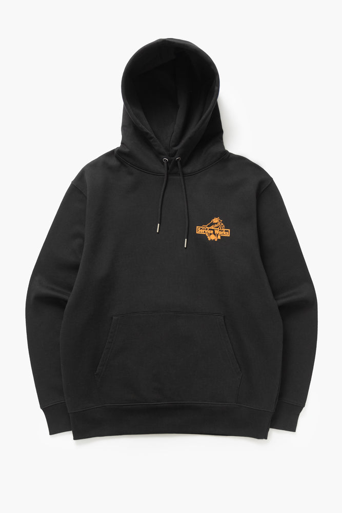 DEYA x Service Works Love Is Hoodie - Black - Front