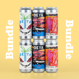 DEYA Mixed Pack inc 2 x Into The Haze IPA, 2 x Meet Me In The City IPA and 2 x Driving That Train x Beak IPA