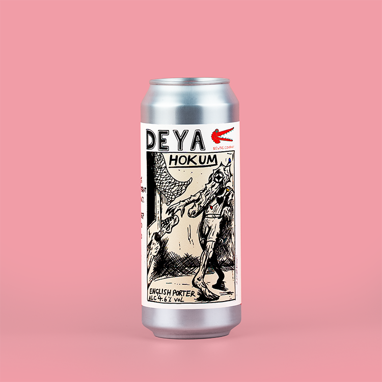 500ml can of DEYA Hokum Porter