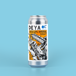 500ml can of DEYA Imperial Hokum, Imperial Stout