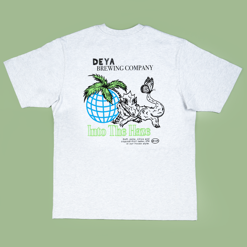 DEYA Into The Haze T Shirt Back Design