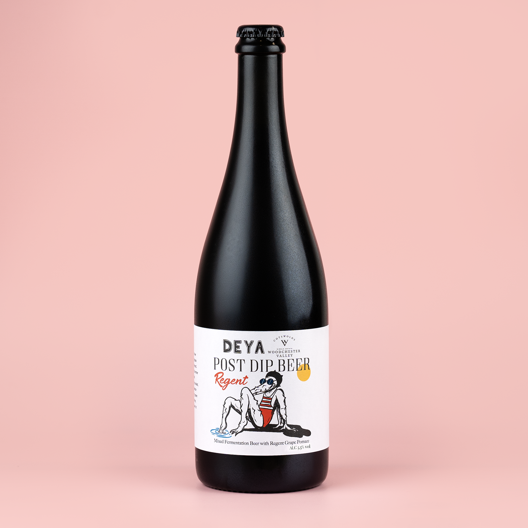 750ml bottle of DEYA Post Dip Beer Regent Mixed Fermentation Beer