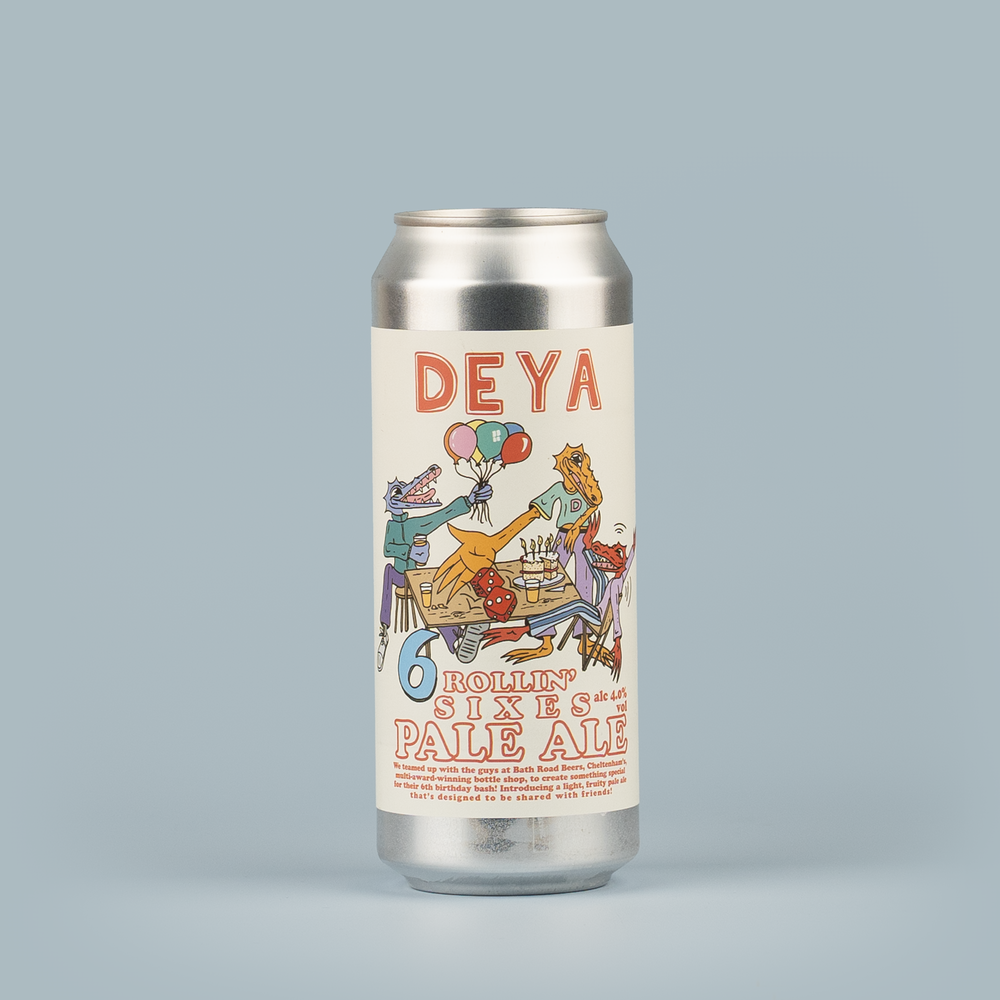 500ml can of DEYA Rollin Sixes Pale Ale