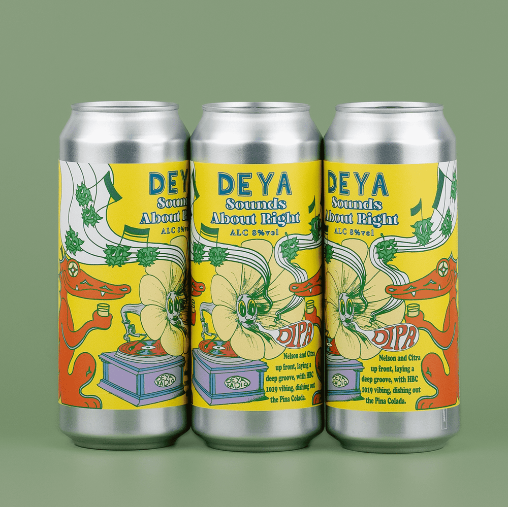 3 x 500ml Can of DEYA Sounds About Right DIPA