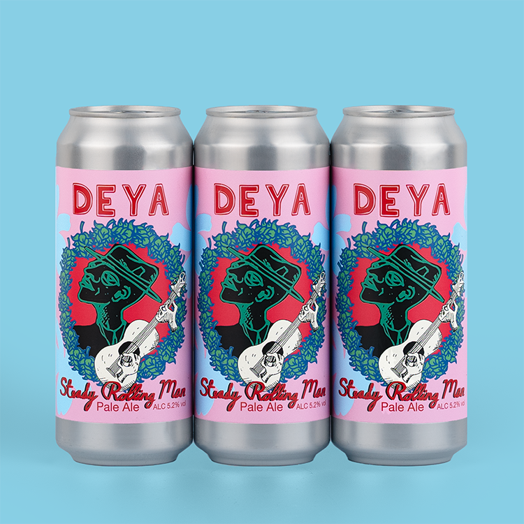 3 x 500ml can of DEYA Steady Rolling Man Pale Ale