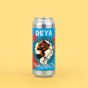 500ml can of DEYA Steady Rolling Man Pale Ale- Limited Edition Label Blue