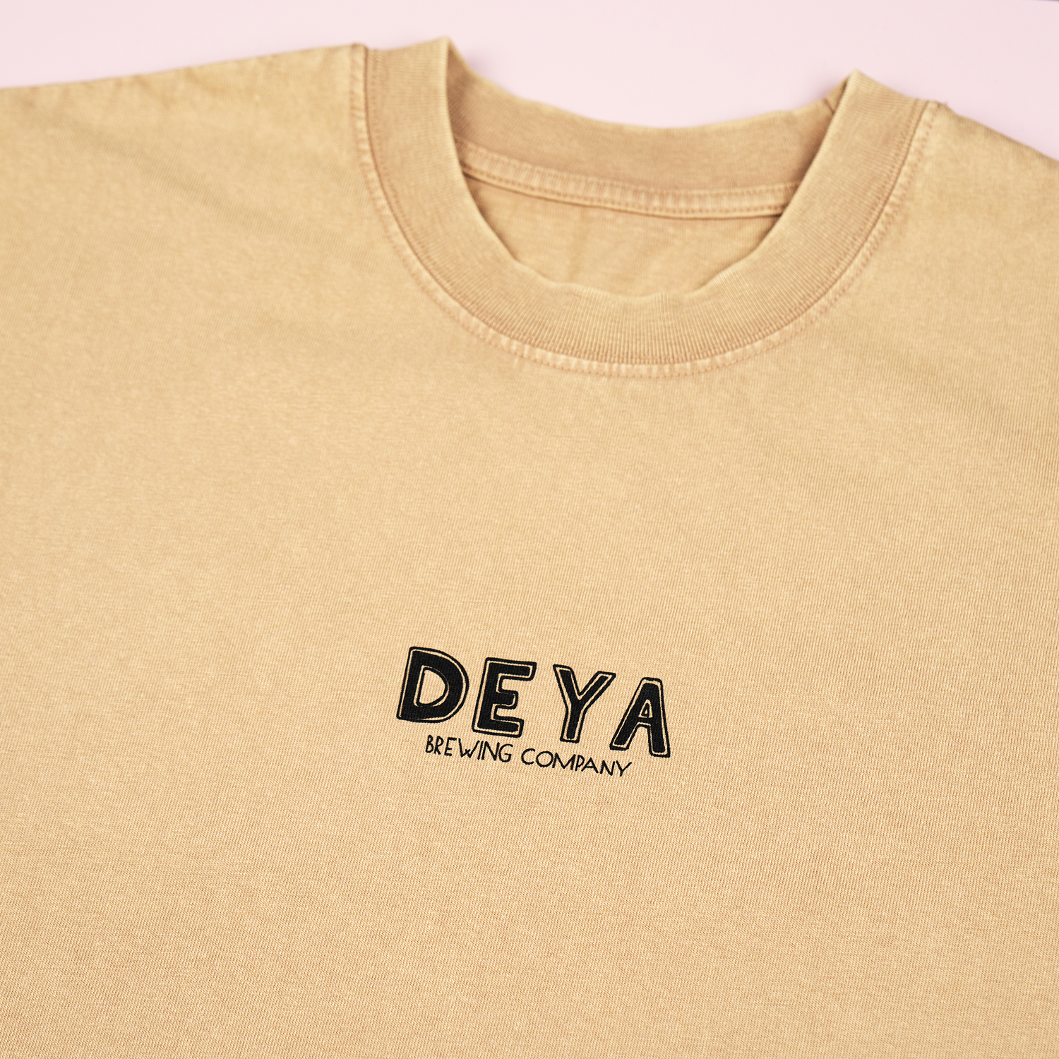 DEYA Steady Rolling Man T Shirt front design close up