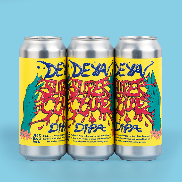 3 x 500ml can of DEYA Super Glue DIPA