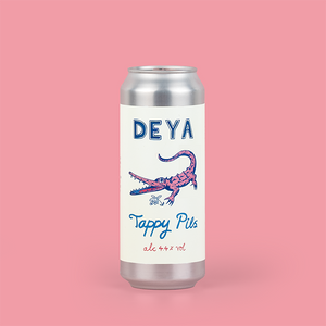 500ml can of DEYA Tappy Pils Lager